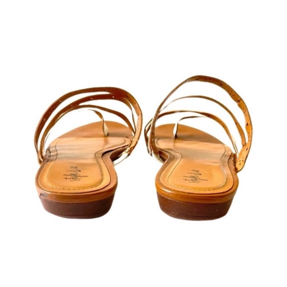 Style & Co Barrees Flat Sandals Strappy Slides White Size 5.5 - Picture 8 of 10